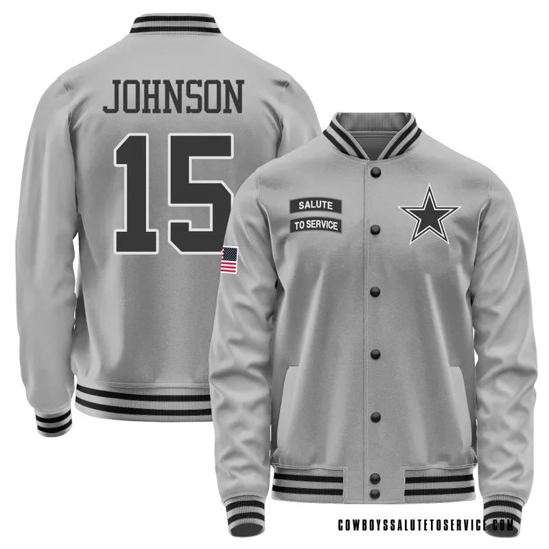 Men's Tyler Johnson Dallas Cowboys Gray Salute to Service Performance Jacket
