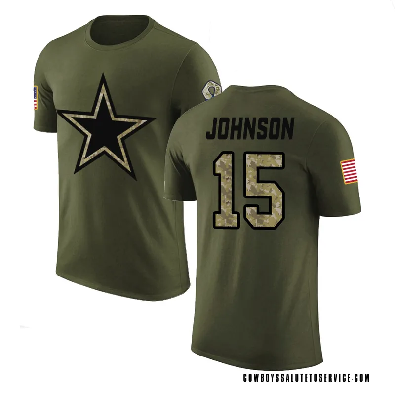 Men's Tyler Johnson Dallas Cowboys Legend Olive Salute to Service T-Shirt