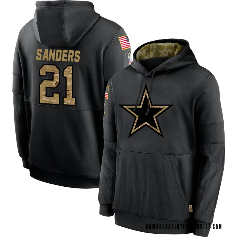 Youth Deion Sanders Dallas Cowboys Black 2020 Salute to Service