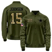 Youth Tyler Johnson Dallas Cowboys Olive Salute to Service Sideline Performance Jacket